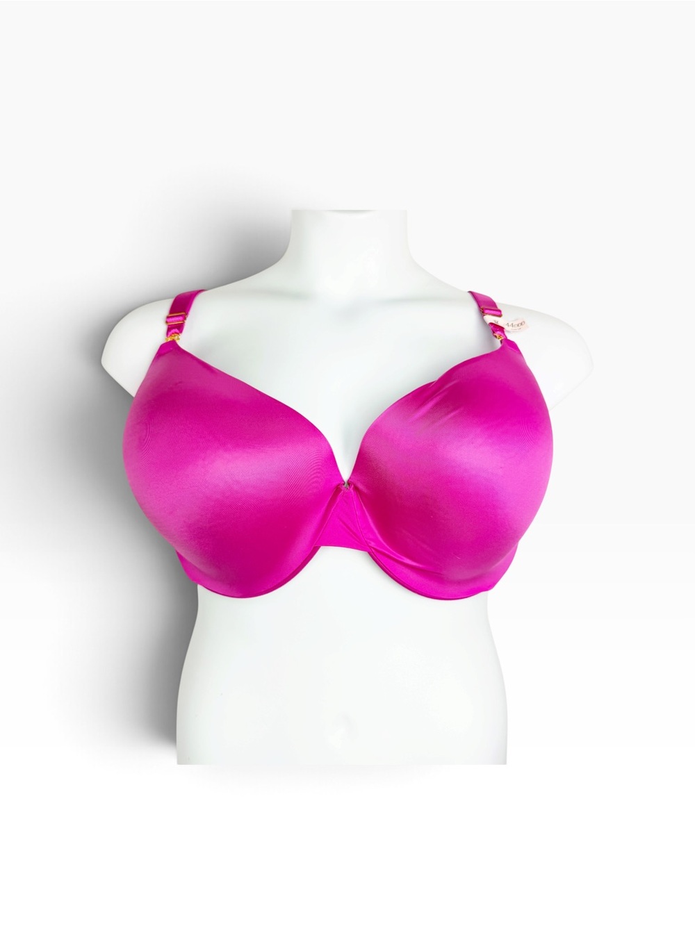 NWOT Victoria’s Secret Very Sexy Push Up Bra 44DDD Hot Pink Gold Hardwear Demi